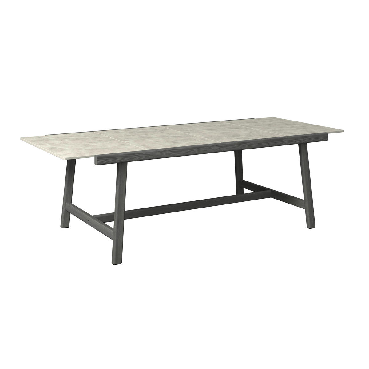 GARTENTISCH 240/100/74 cm Holz, Kunststoff rechteckig  - Hellgrau/Graphitfarben, ROMANTIK / LANDHAUS, Holz/Kunststoff (240/100/74cm) - Dieter Knoll