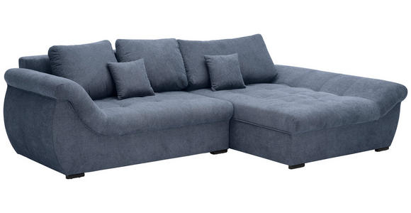 ECKSOFA Anthrazit Flachgewebe - Anthrazit/Schwarz, Design, Kunststoff/Textil (278/175cm) - Xora