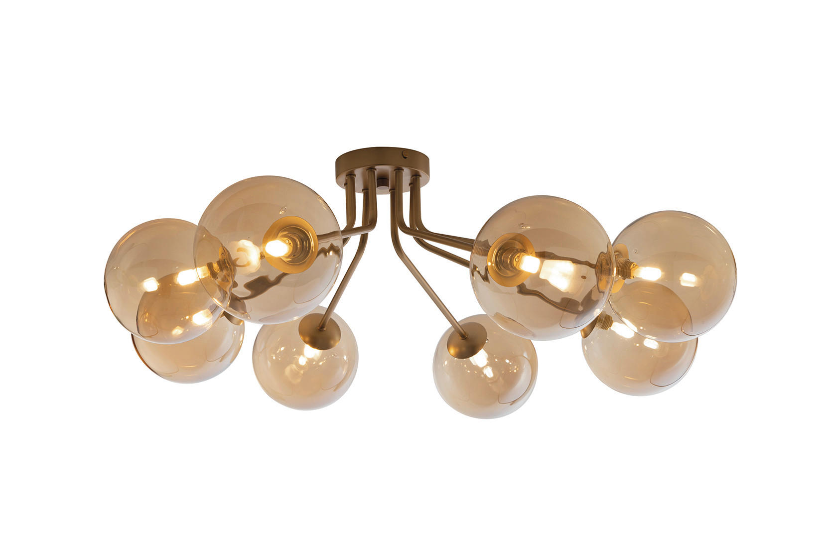 DECKENLEUCHTE 88/28 cm   - Messingfarben, Design, Metall (88/28cm)