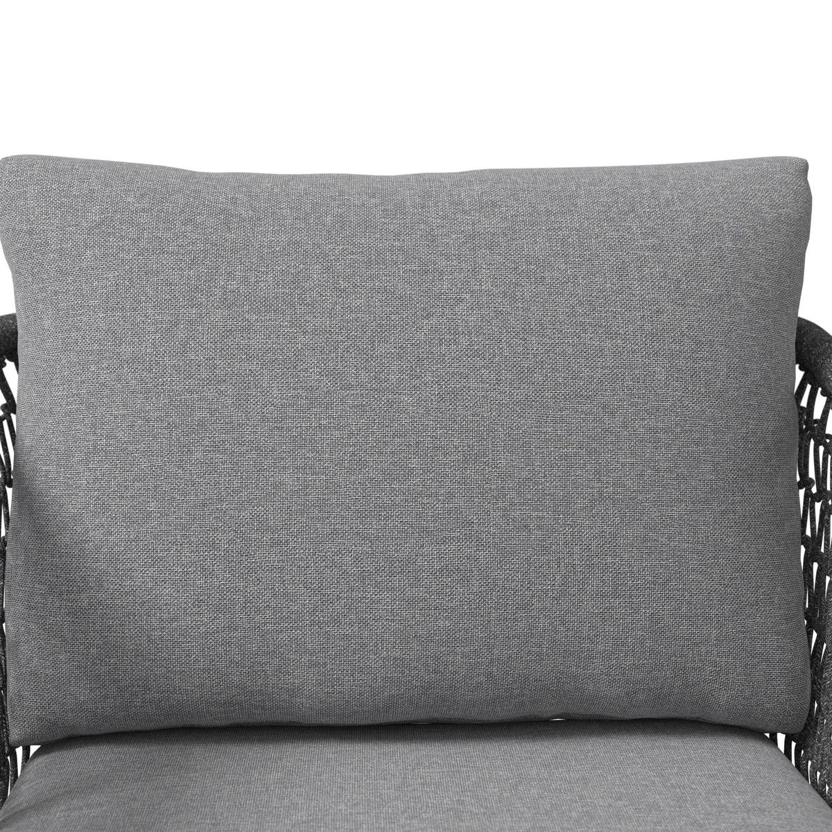 KERTI BÚTORSZETT  - akáciaszínű/antracit, Modern, textil/fa - Ambia Garden