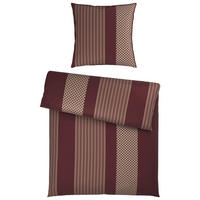 WENDEBETTWÄSCHE Satin 155/220 cm  - Kirschrot, Textil (155/220cm) - Dieter Knoll