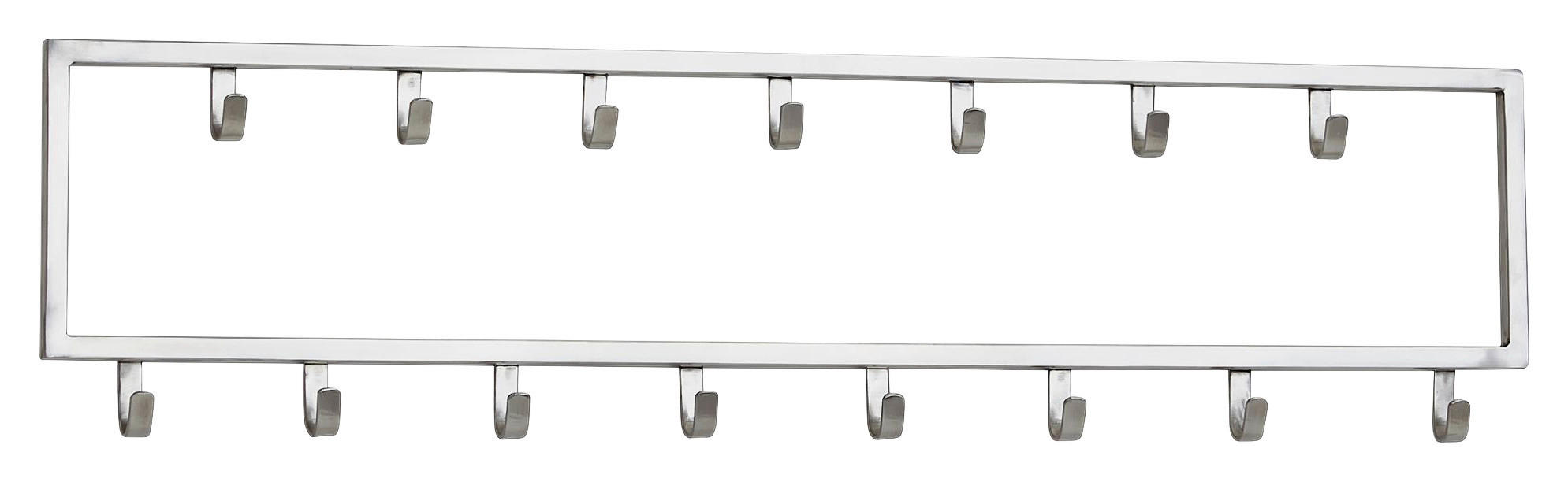 VÄGGHÄNGARE 80/20/4 cm  - silver, Modern, metall (80/20/4cm) - MID.YOU