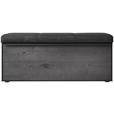 GARDEROBENBANK 118/50/41 cm  - Anthrazit, Design, Holz/Textil (118/50/41cm) - Johann Jakob