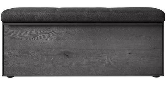 GARDEROBENBANK 118/50/41 cm  - Anthrazit, Design, Holz/Textil (118/50/41cm) - Johann Jakob