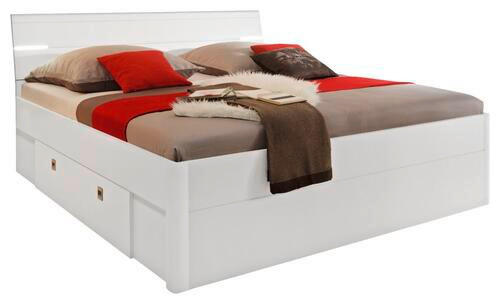 STAURAUMBETT 180/200 cm  in Weiß  - Weiß, MODERN (180/200cm) - MID.YOU