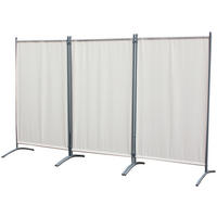 SICHTSCHUTZ, 258X155CM - Beige/Silberfarben, KONVENTIONELL, Textil/Metall (258/155cm)