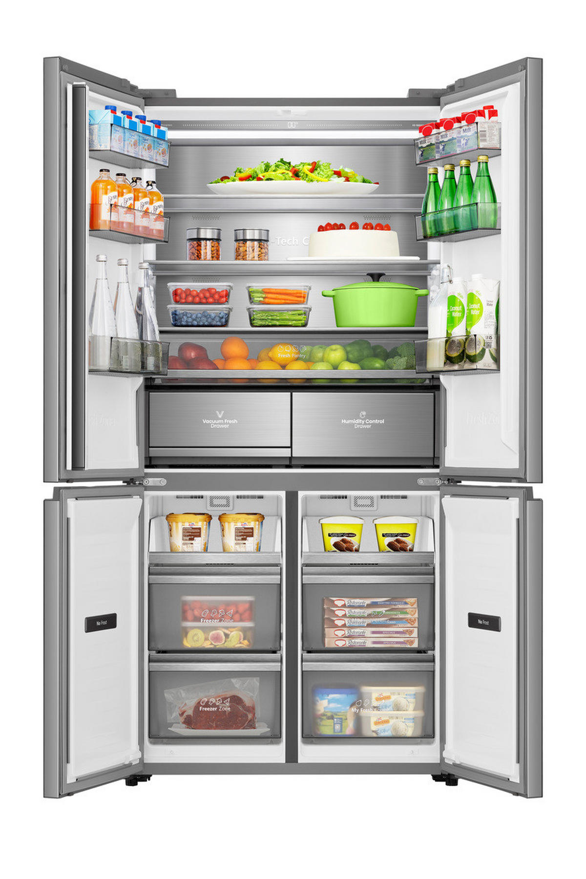 FRENCH-DOOR RQ5P605NSVE  - Edelstahlfarben, Trend (91,1/190/60cm) - Hisense