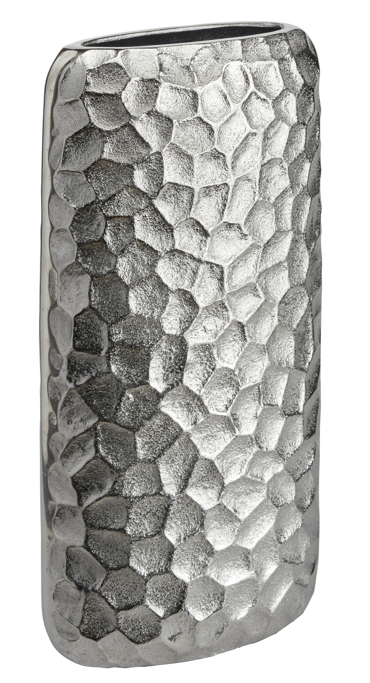 VAZA   15,5/32/7 cm   metal  - boja nikla, Osnovno, metal (15,5/32/7cm) - Ambia Home