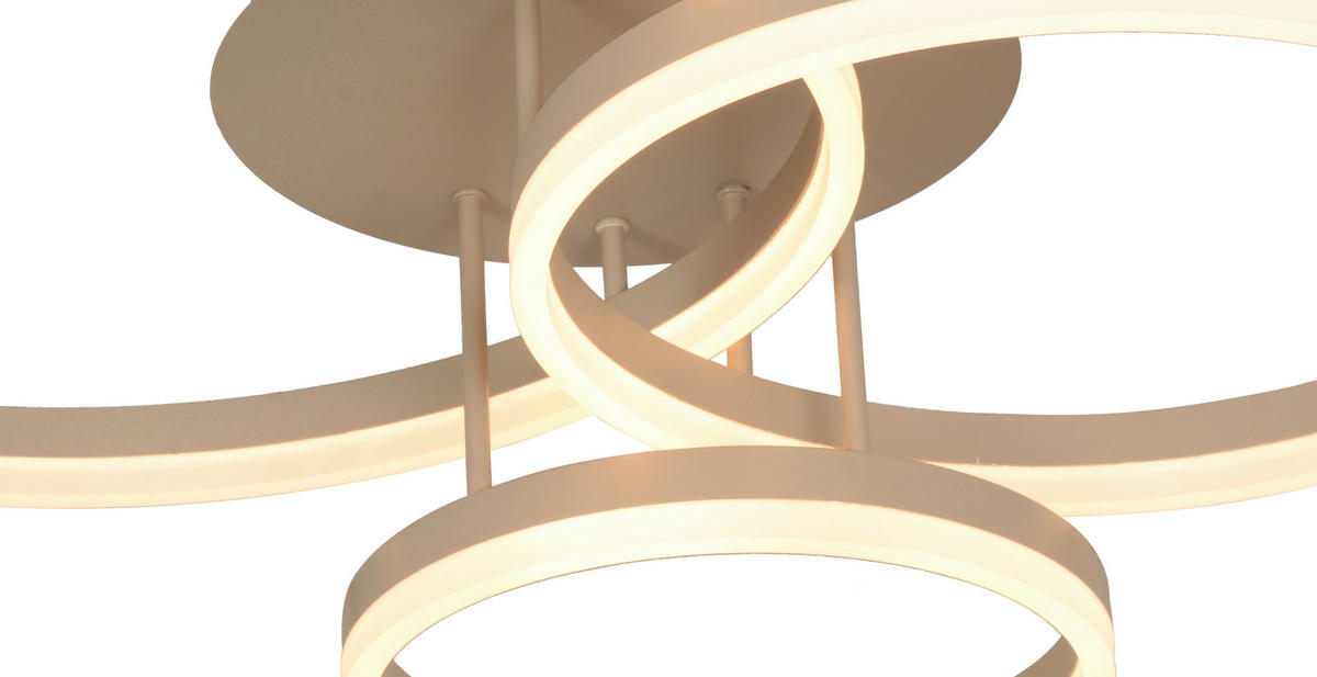 LED-DECKENLEUCHTE 75/38/22,5 cm   - Sandfarben, Basics, Kunststoff/Metall (75/38/22,5cm)