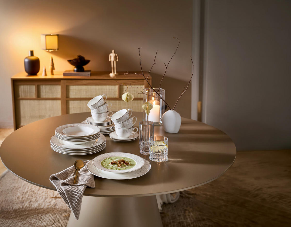 TAFELSERVICE Beige Isabella 12-teilig 6 Personen  - Beige, Basics, Keramik - Ritzenhoff Breker