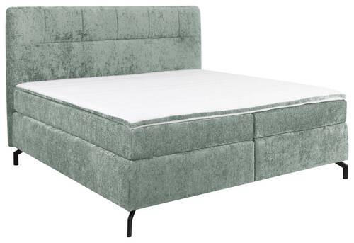 BOXSPRINGBETT 180/200 cm  in Mintgrün  - Schwarz/Mintgrün, Design, Textil/Metall (180/200cm) - Esposa