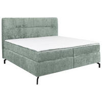BOXSPRINGBETT 180/200 cm  in Mintgrün  - Schwarz/Mintgrün, Design, Textil/Metall (180/200cm) - Esposa