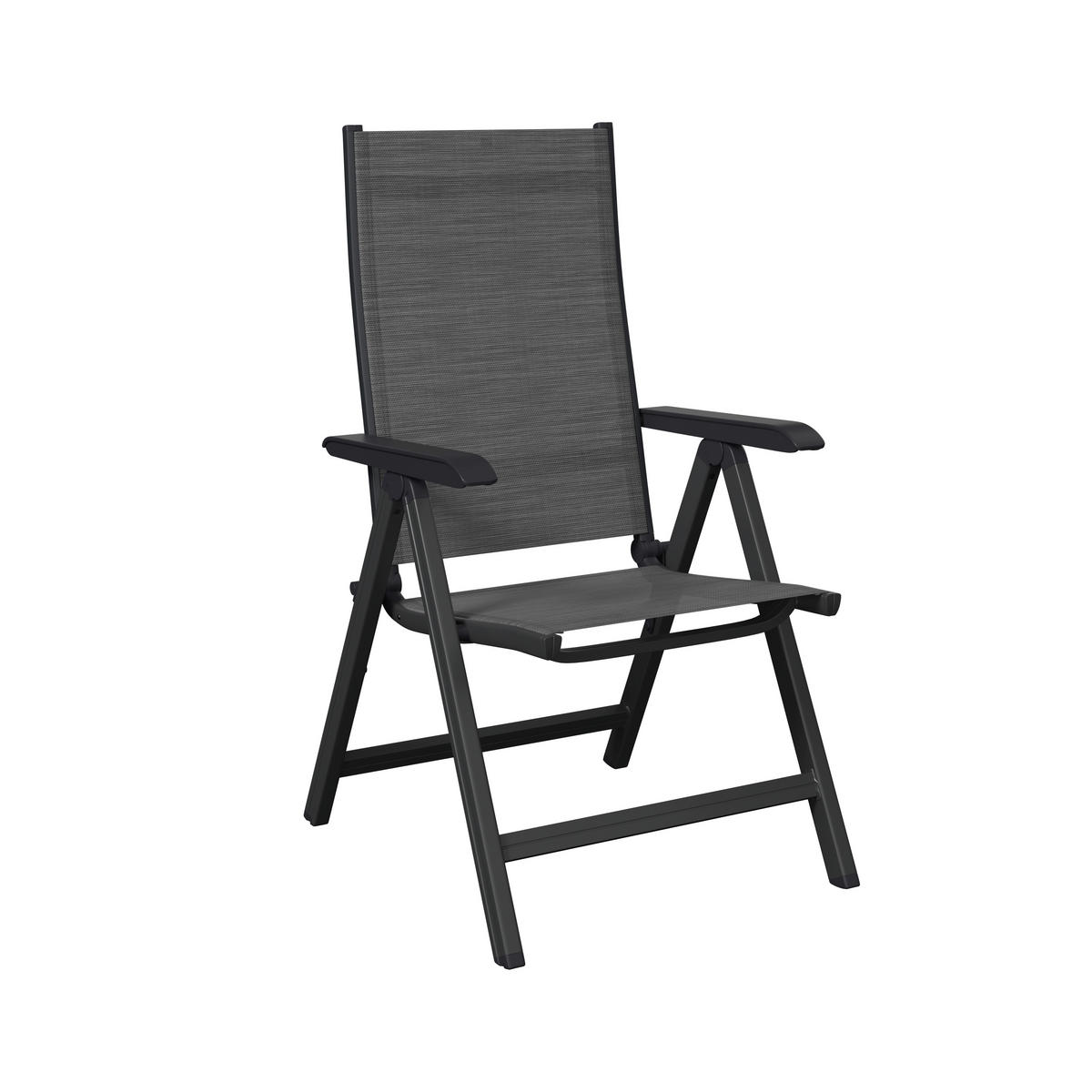 GARTENSESSEL Metall, Textil Anthrazit, Grau  - Anthrazit/Grau, Konventionell, Textil/Metall (61/109/68cm) - Kettler