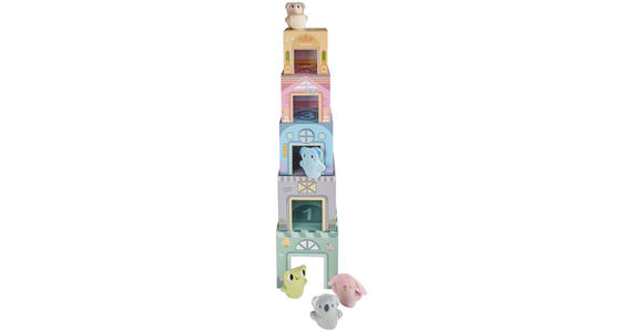 STAPELTURM - Multicolor, Basics, Papier/Textil (13/55,5/13cm) - My Baby Lou