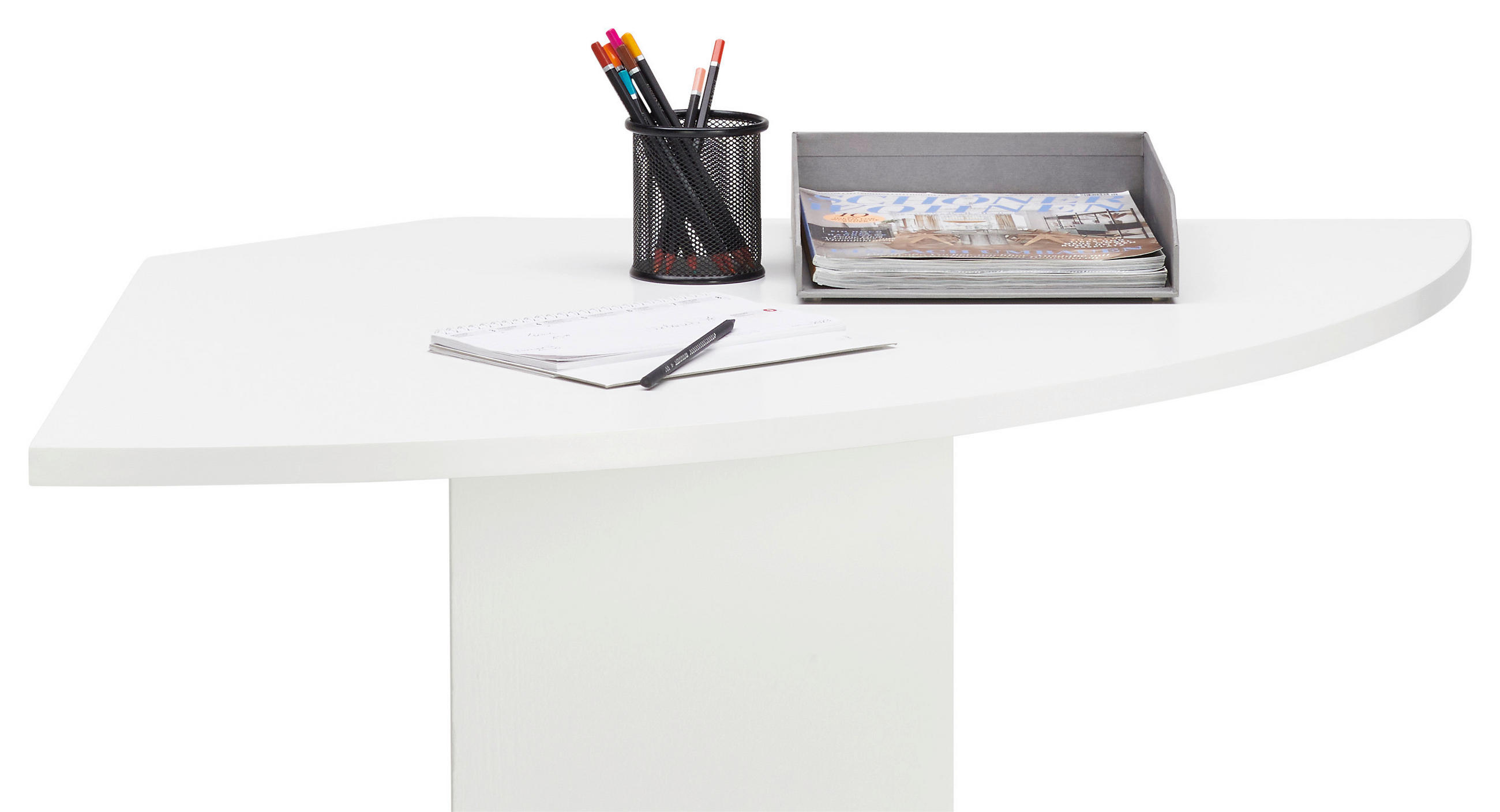 BLAT PENTRU MASA DE SCRIS in material pe bază de lemn 85/2,2/85 cm  - alb, Basics, material pe bază de lemn (85/2,2/85cm) - Hom`in