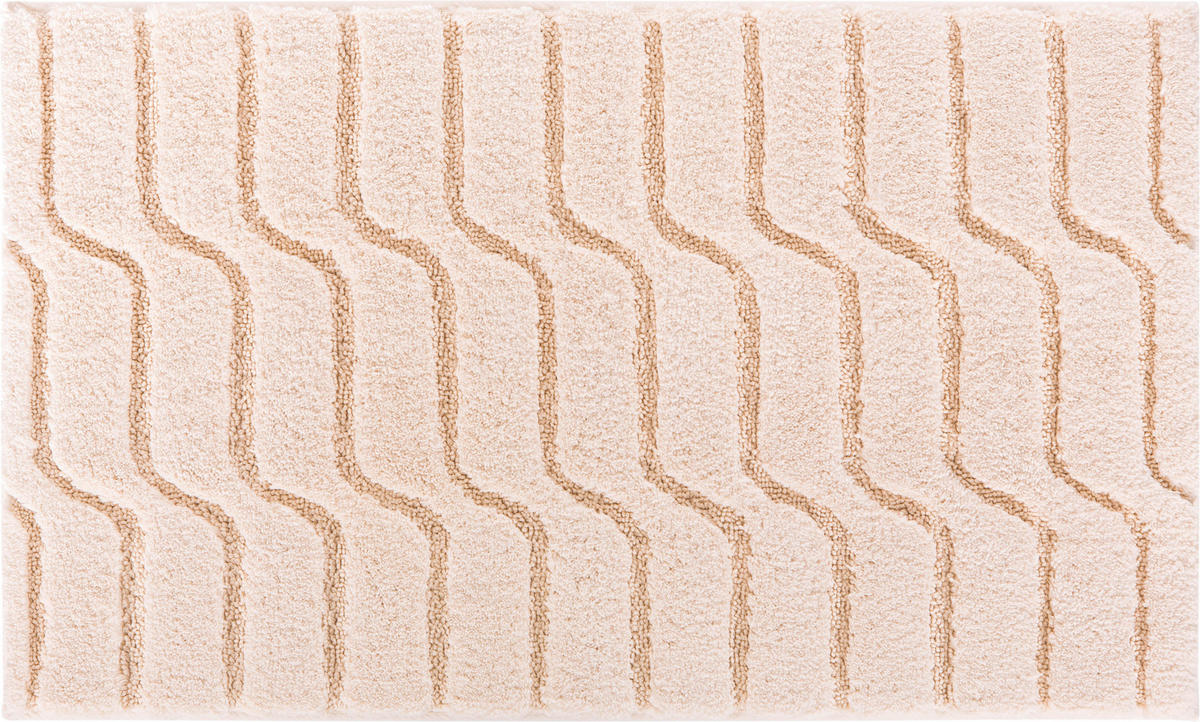 BADTEPPICH Vogue Naturfarben 60/100 cm  - Naturfarben, Basics, Kunststoff/Textil (60/100cm) - Grund