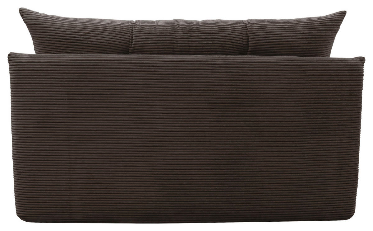 SCHLAFSOFA  in Cord Braun  - Schwarz/Braun, Design, Kunststoff/Textil (154/93/85cm) - MID.YOU