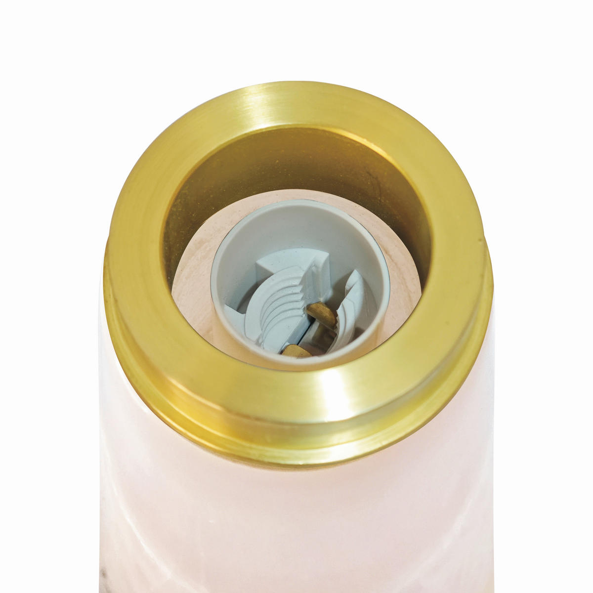 TISCHLEUCHTE 22,3/24,3 cm   - Hellrot/Weiß, Trend, Glas/Stein (22,3/24,3cm) - Nordlux