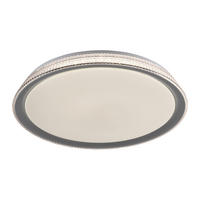 LED-DECKENLEUCHTE Lola Smart  Smart 51/51/9 cm   - Silberfarben/Weiß, Design, Kunststoff/Metall (51/51/9cm)