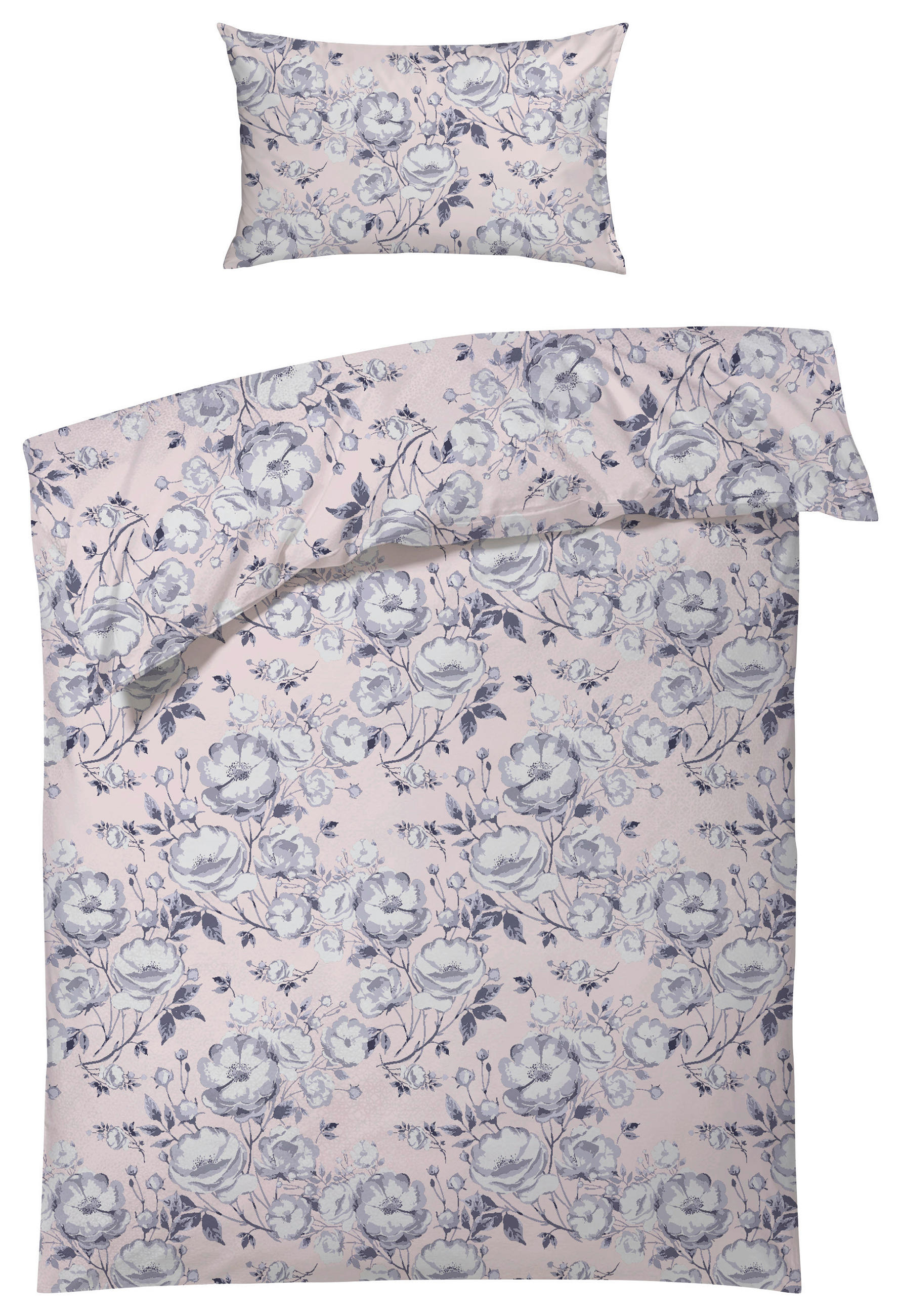 BETTWÄSCHESET Speak Satin 160/210 cm  50 cm/70 cm  - Multicolor, Trend, Textil (160/210cm) - Ambiente