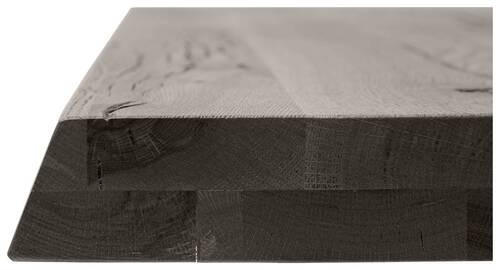 TISCHPLATTE in Holz 190/90/6 cm   - Eichefarben/Grau, Design, Holz (190/90/6cm) - Waldwelt