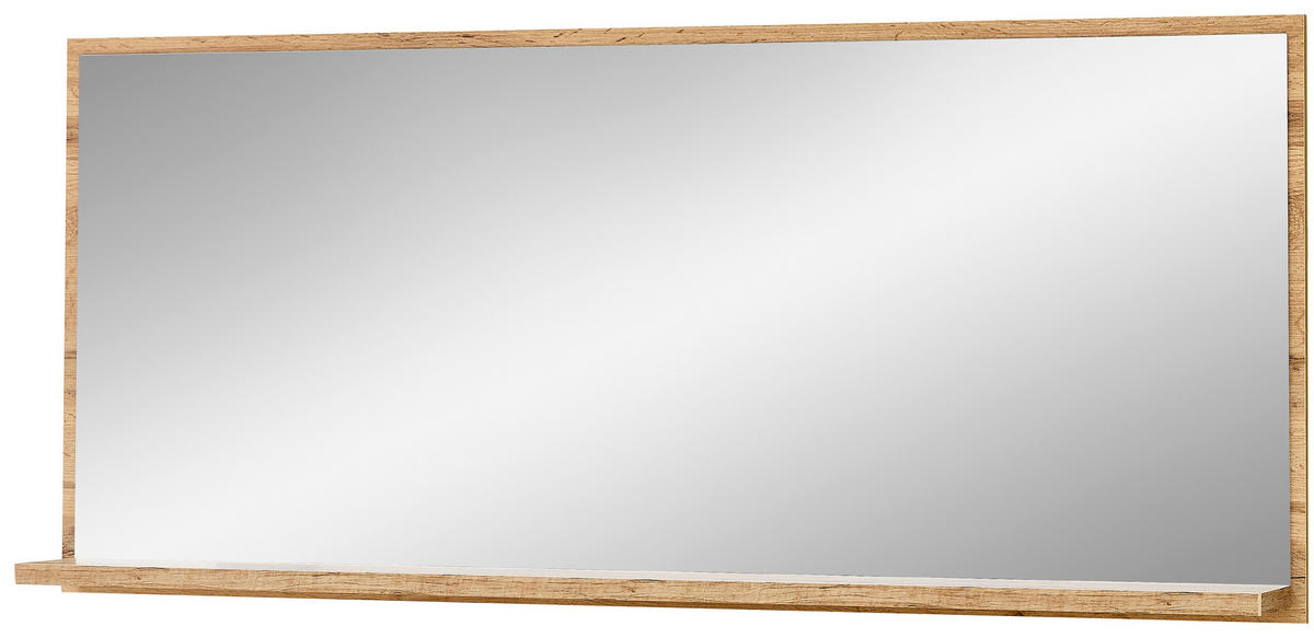 ŠATNA, 185/202/38 cm - bílá/barvy dubu, Basics, kompozitní dřevo/sklo (185/202/38cm) - Xora