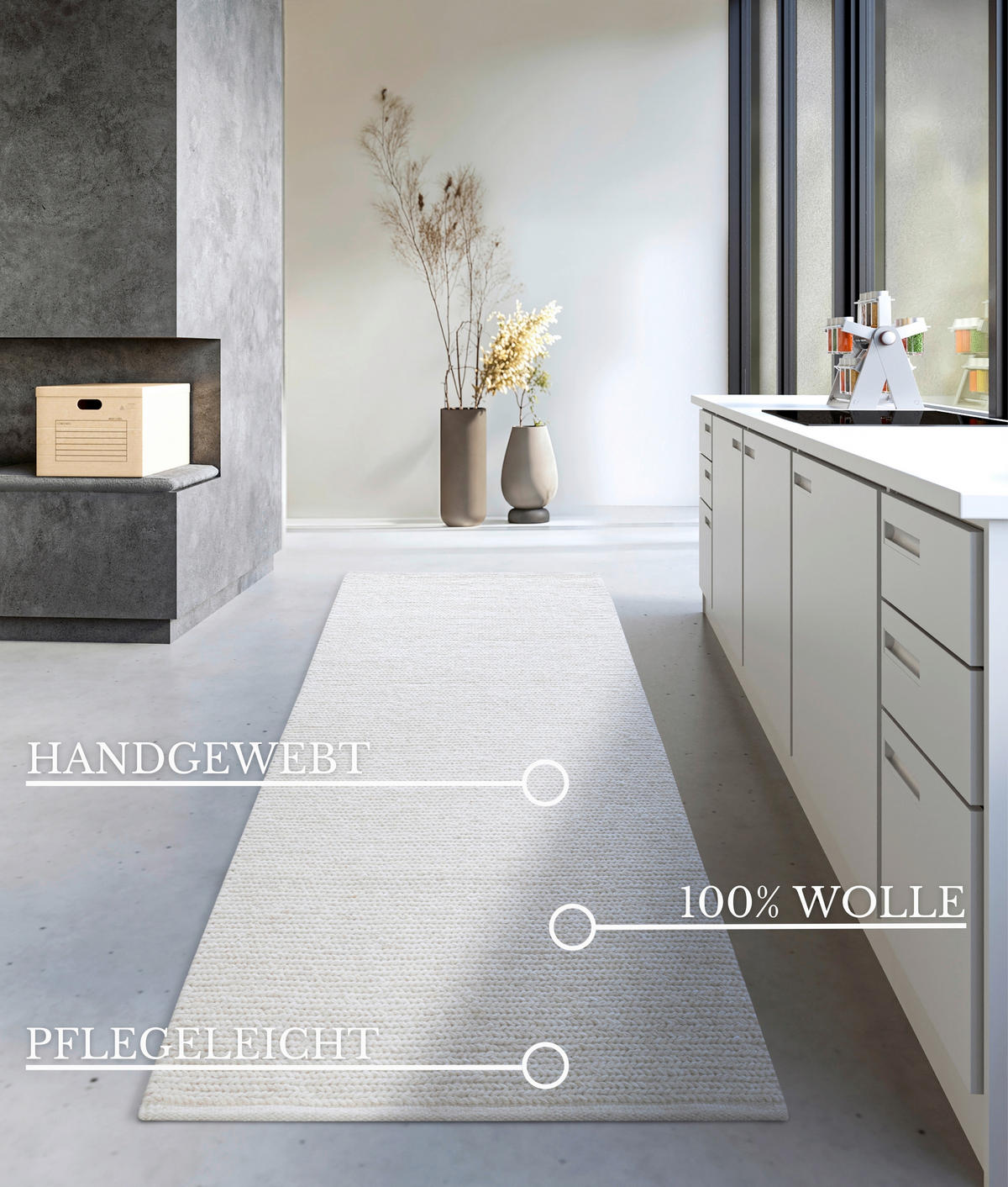 LÄUFER 80/200 cm Kollektion 1748  - Weiß, Basics, Textil (80/200cm) - Villeroy & Boch