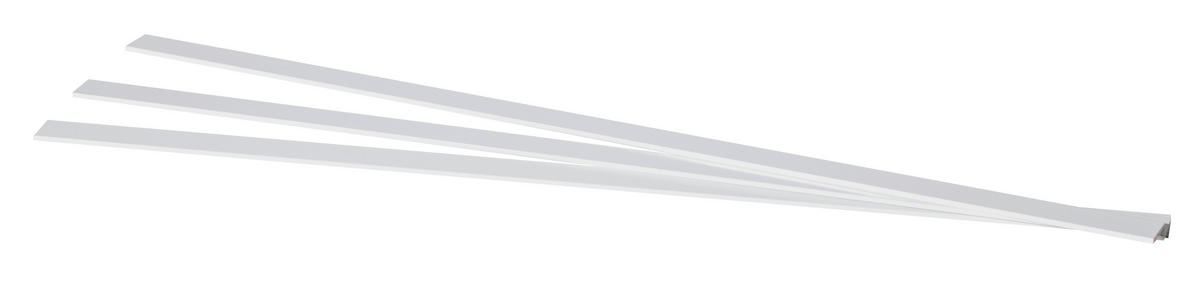 FLÄCHENVORHANGSCHIENE  160 cm  - Weiß, Design, Metall (160cm) - Homeware
