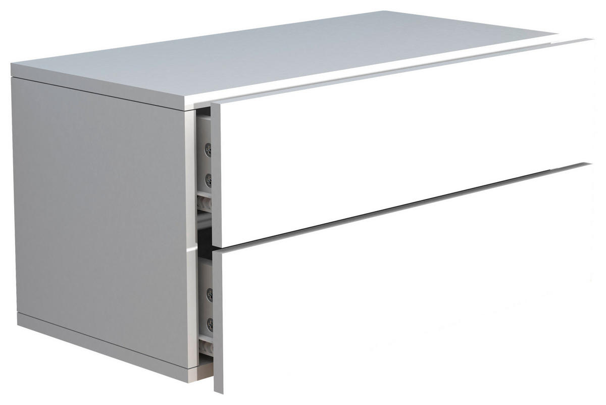 SÄNGBORD i vit  - vit, Modern, trämaterial (60/30/32cm) - MID.YOU