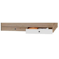 BETTKASTEN 100/16/60 cm Weiß, Eichefarben  - Eichefarben/Weiß, Design, Holzwerkstoff/Kunststoff (100/16/60cm) - MID.YOU