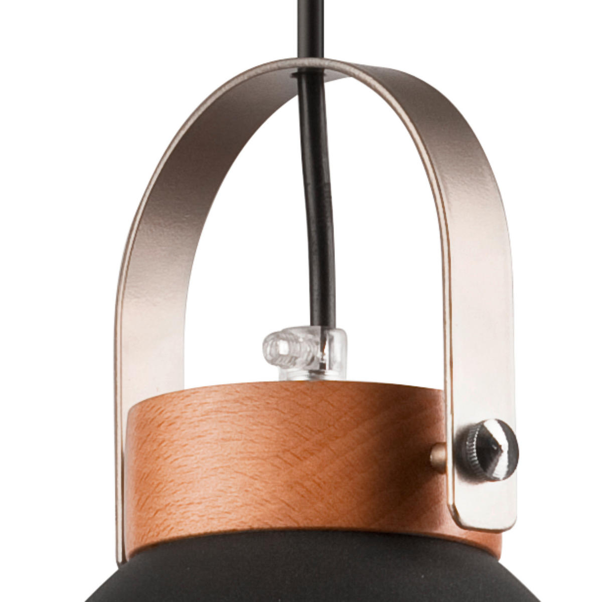 HÄNGELEUCHTE Danielle 76/37/12 cm   - Graphitfarben, KONVENTIONELL, Holz/Metall (76/37/12cm)