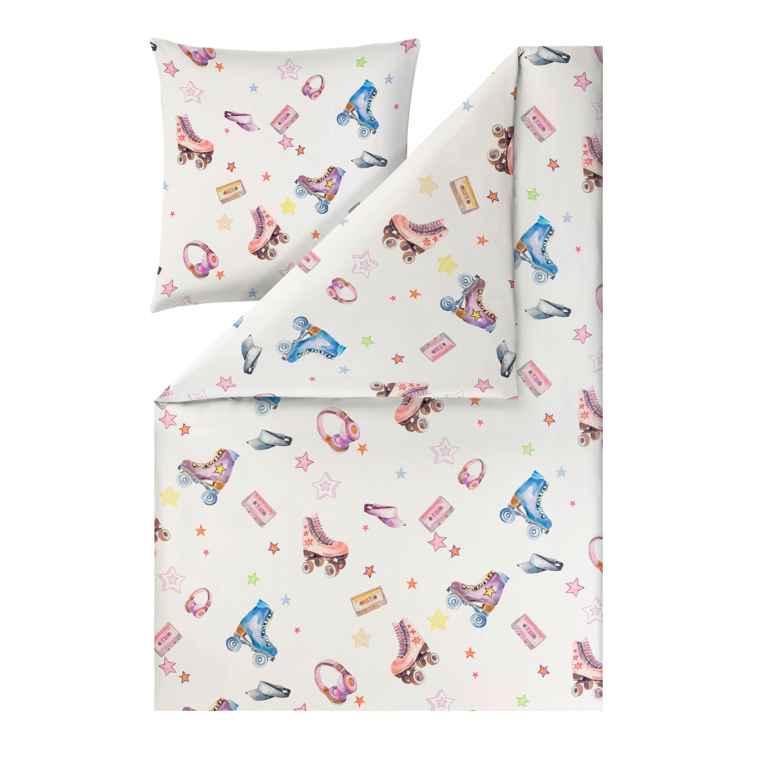BETTWÄSCHE 2-teilig Impulse Makosatin 135/200 cm  - Multicolor, Design, Textil (135/200cm) - Estella