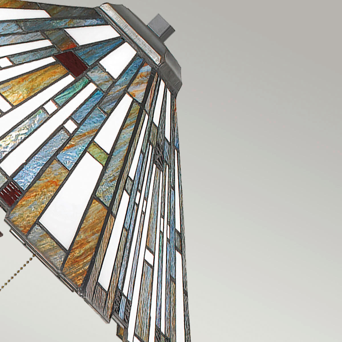 STEHLEUCHTE - Dunkelbraun/Multicolor, Konventionell, Glas/Naturmaterialien (30/157.80cm) - Elstead Lighting