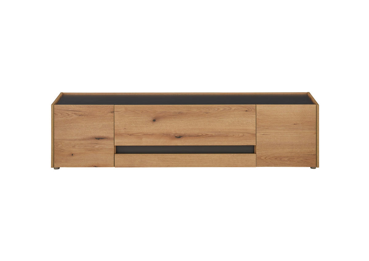LOWBOARD  170/42/45 cm 2 Schublade(n) Beimöbel erhältlich, stehend  - Eichefarben/Anthrazit, Design, Holzwerkstoff/Kunststoff (170/42/45cm) - Modante