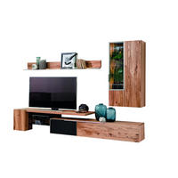 DNEVNI REGAL,  antracit, barve hrasta  - srebrne barve/barve hrasta, Design, kovina/steklo (288/194/56,7cm) - Voglauer