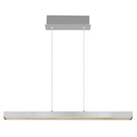 ZÁVĚSNÉ LED SVÍTIDLO, 95-150/7,5/80-150 cm - opál/barvy hliníku, Design, kov/plast (95-150/7,5/80-150cm) - Globo