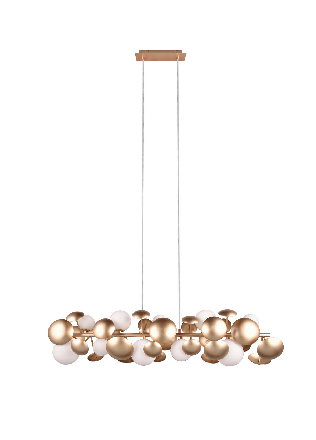 PENDUL - alb/auriu, Basics, sticlă/metal (100/150/22cm)