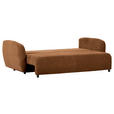 SCHLAFSOFA Flachgewebe Rostfarben  - Rostfarben/Schwarz, KONVENTIONELL, Kunststoff/Textil (250/74/108cm) - Carryhome