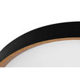 LED-DECKENLEUCHTE 48/8 cm   - Schwarz/Sonoma Eiche, Basics, Kunststoff/Metall (48/8cm) - Novel