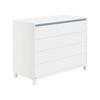 WICKELKOMMODE Olli Kommode Weiß  - Blau/Weiß, Basics, Holzwerkstoff (123,5/94,9/56,1cm) - Paidi