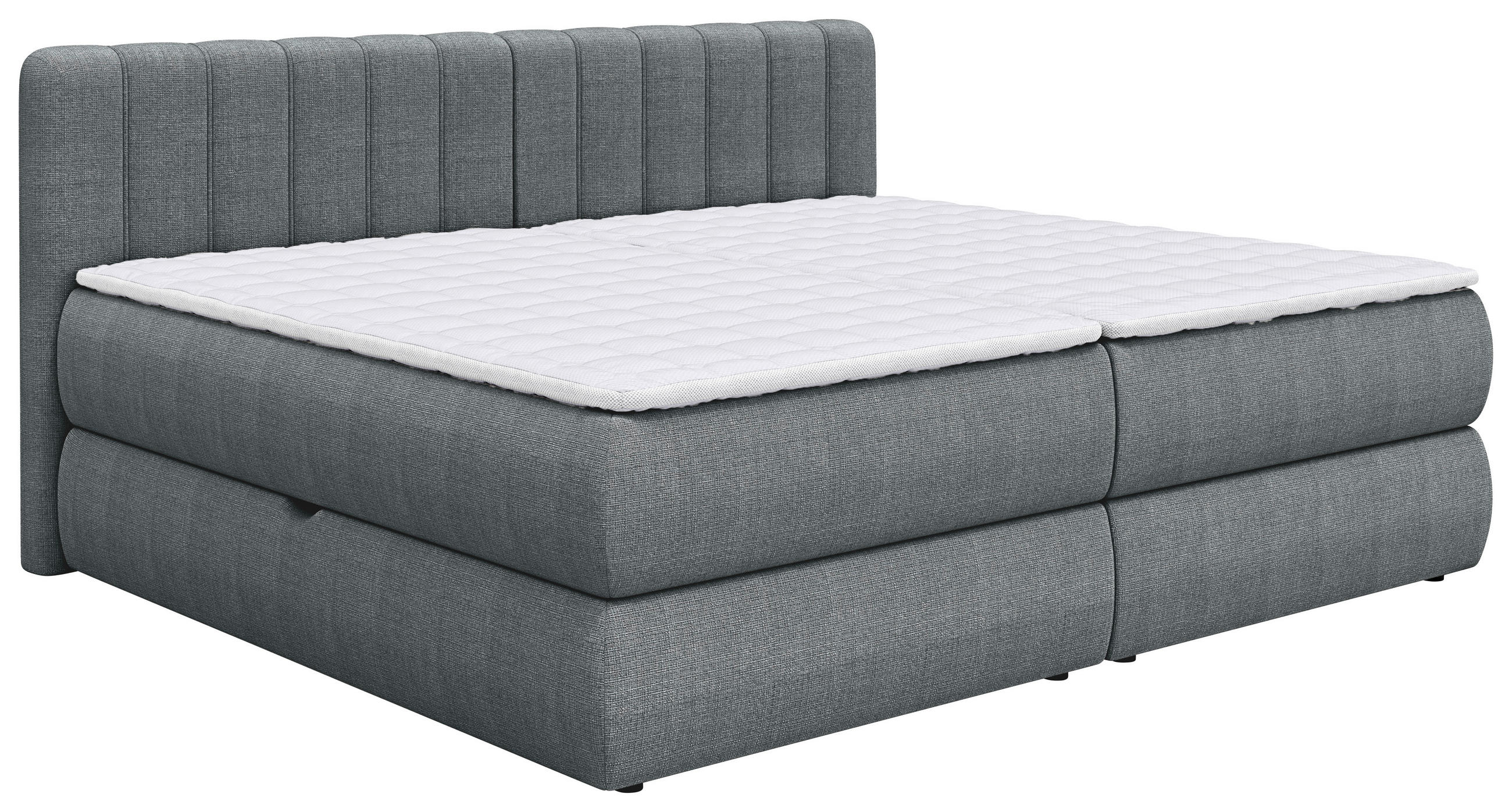 Chameo Familienboxspringbett Anthrazit 240x200 cm