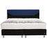 BOXSPRINGBETT in Blau, Schwarz - Blau/Alufarben, KONVENTIONELL, Kunststoff/Textil (160/200/cm) - Bentley BOXSPRINGBETT in Blau, Schwarz - Blau/Alufarben, KONVENTIONELL, Kunststoff/Textil (160/200/cm) - Bentley