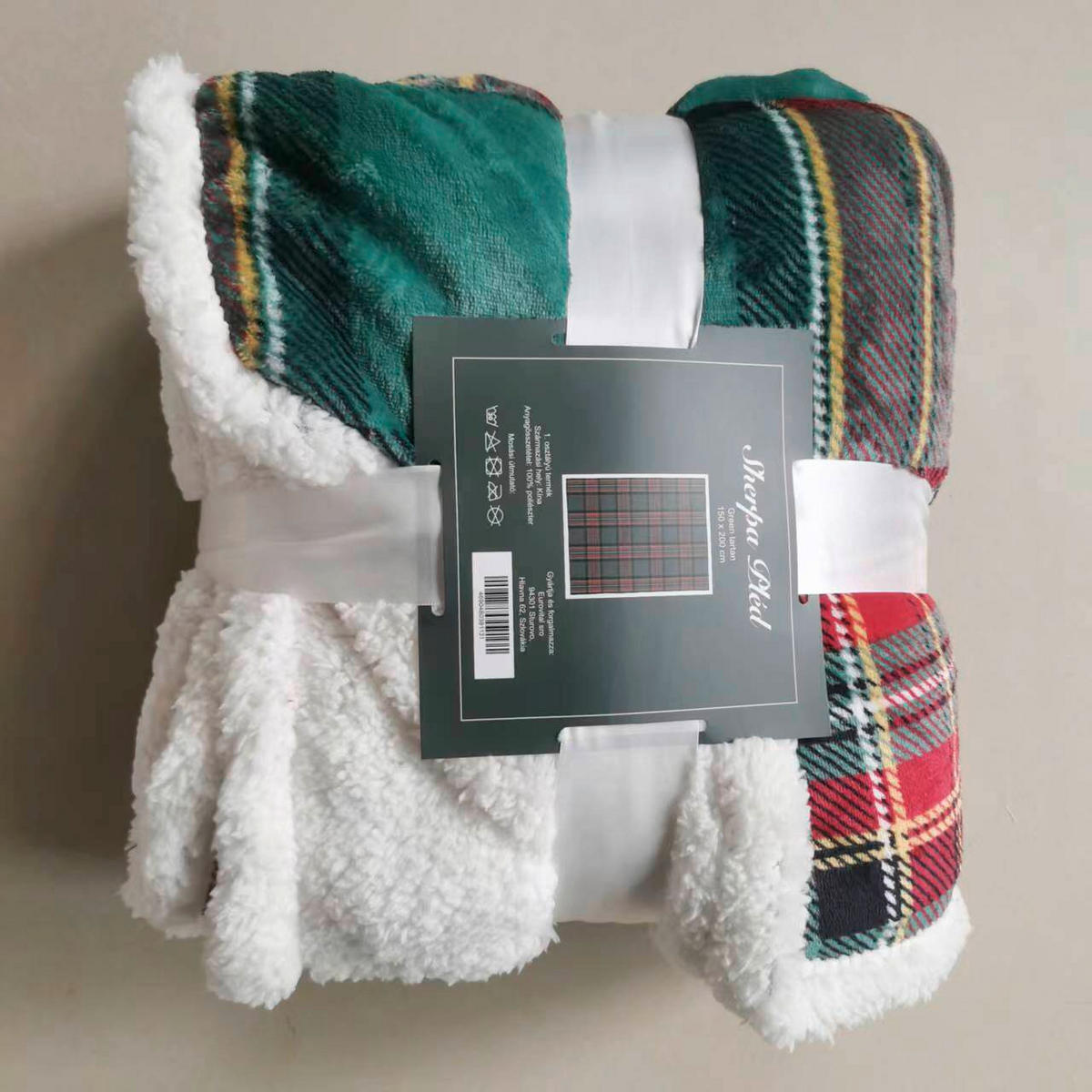 TAKARÓ  - piros/fehér, Basics, textil (67/37/6cm)