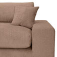 ECKSOFA  Braun Bouclé  - Greige/Schwarz, MODERN, Kunststoff/Textil (255/255cm) - Landscape
