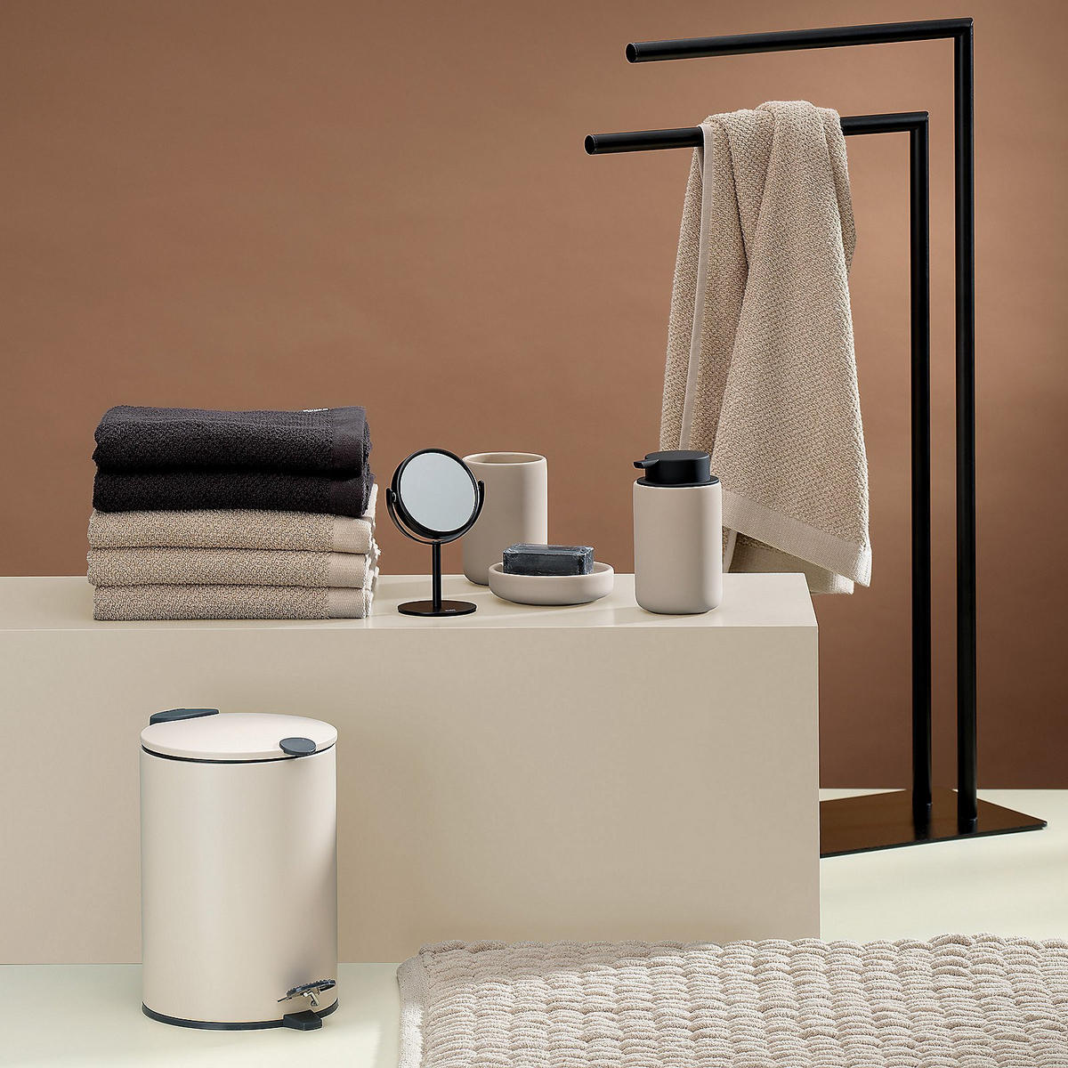 ZAHNPUTZBECHER Sana  - Beige, Basics, Keramik (8/11,5cm) - Kela