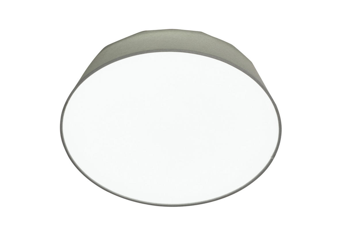 LED-DECKENLEUCHTE 40/12,7 cm   - Hellgrau, Basics, Kunststoff/Textil (40/12,7cm) - Novel