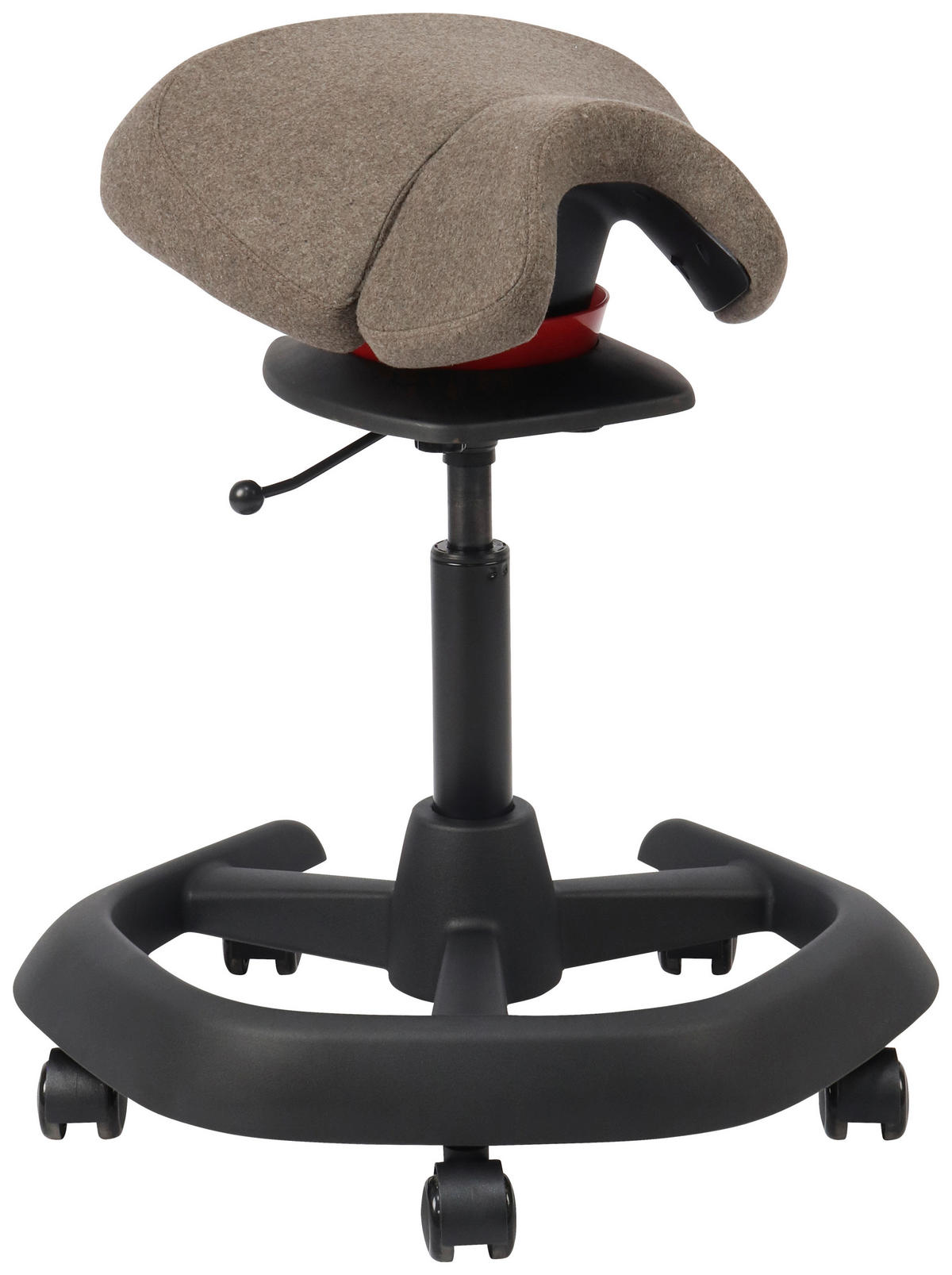 BÜROHOCKER 58/85/50 cm  - Schwarz/Grau, Design, Kunststoff/Textil (58/85/50cm) - Novel