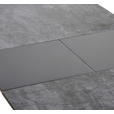 ESSTISCH in Metall, Glas, Holzwerkstoff 140-180/80/76 cm  - Grau, Design, Glas/Holzwerkstoff (140-180/80/76cm) - Carryhome