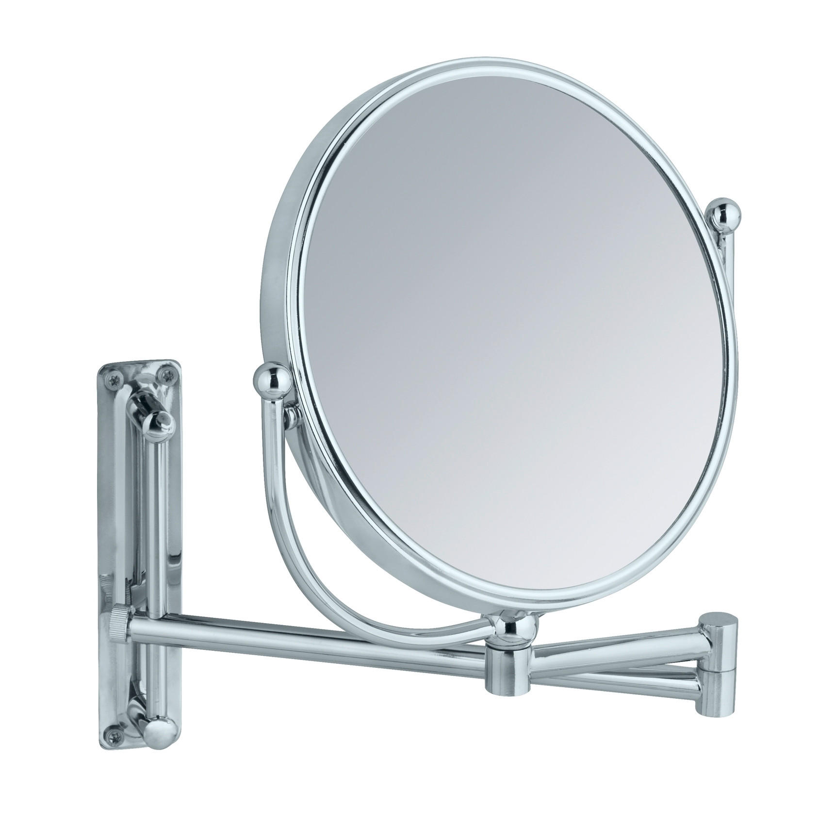 SCHMINKSPIEGEL  - Chromfarben, Basics, Glas/Metall (23/28,5/33cm) - Wenko