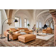 ECKSOFA  in Echtleder Hellbraun  225/355 cm  - Hellbraun/Anthrazit, Design, Leder/Metall (225/355cm) - Johann Jakob